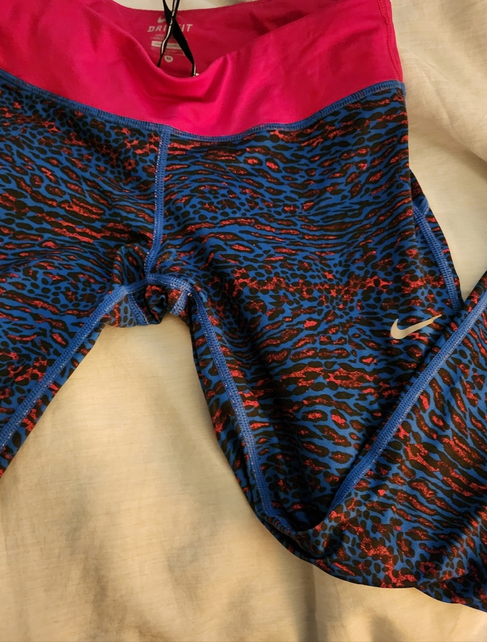 Nike Red Dri-FIT Athletic Leggings